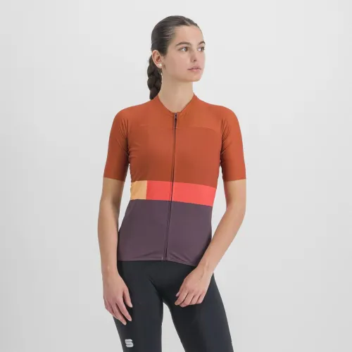 dámský dres Sportful Snap W Jrs Huckleberry Cayenna Red