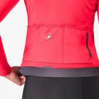 dámský dres s dlouhým rukávem Castelli Espresso Thermal W Jersey Hibiscus/Dark Gray (4)