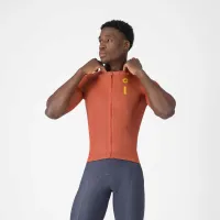 dres CASTELLI Drittone Logo Jersey Paprika/Mango Mojito dres CASTELLI Drittone Logo Jersey Paprika/Mango Mojito