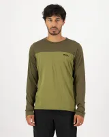 volný dres s dlouhým rukávem MONS ROYALE Diversion Merino Bike Jersey Fern / Olive (1)