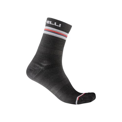 dámské zimní ponožky Castelli Go W 15 Sock Dark Gray/White-Red