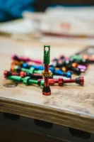 ventilek Peaty's x Chris King MK2 Tubeless Valves - 42mm - Rasta (1)