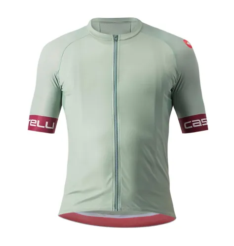 dres Castelli Entrata VI Jersey Defender Green/Bordeaux-Silver
