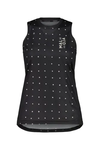 dámský dres bez rukávů Maloja GrandvaliraM. Top deep black bubbledots