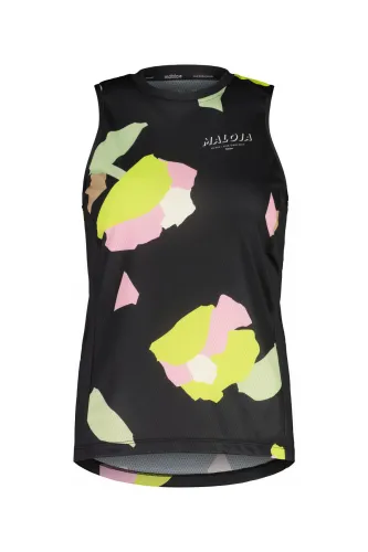 dámský volný dres Maloja ParrossazM. Top deep black fieldflower