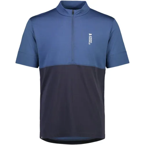 volný dres MONS ROYALE Cadence Half Zip T dark denim / 9 iron
