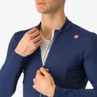 dres s dlouhým rukávem Castelli Espresso Thermal Jersey Belgian Blue (2)