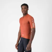 dres CASTELLI Entrata Apex Jersey Paprika/Silver Moon