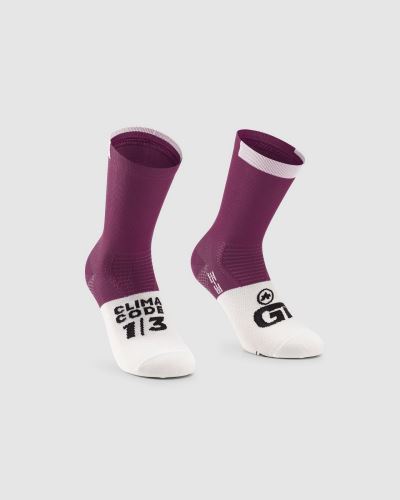 ponožky ASSOS GT Socks C2 Rampant Ruby