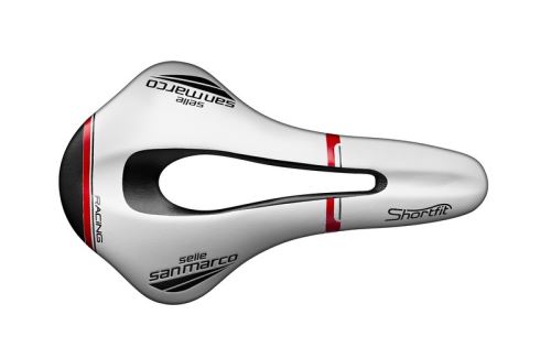 sedlo San Marco Shortfit Open-Fit Racing black/white/red