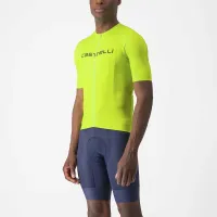 dres Castelli Prologo Lite Jersey Electric Lime/Deep Green (2)