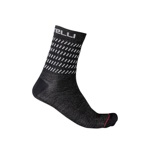 zimní ponožky Castelli Go 15 Sock Dark Gray/White