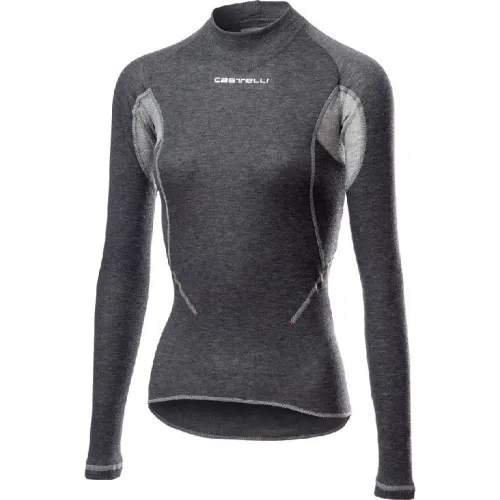 dámské spodní triko s dlouhým rukávem Castelli Flanders 2 W Warm Long Sleeve Gray