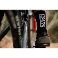 ponožky MONS ROYALE Atlas Merino Crew Sock black big logo (2)