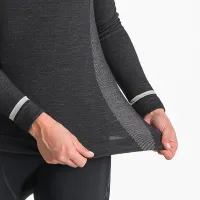 dámské triko s dlouhým rukávem Castelli Merino Seamless W Baselayer Black (3)