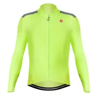 dres s dlouhým rukávem Castelli Puro 4 Jersey Electric Lime