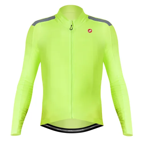 dres s dlouhým rukávem Castelli Puro 4 Jersey Electric Lime