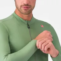 dres s dlouhým rukávem Castelli Espresso Thermal Jersey Green Pepper/Deep Green (5)