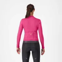 dámský dres s dlouhým rukávem Castelli Espresso Thermal W Jersey Violet Pink/Dark Gray (1)