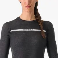 dámské triko s dlouhým rukávem Castelli Merino Seamless W Baselayer Black (2)