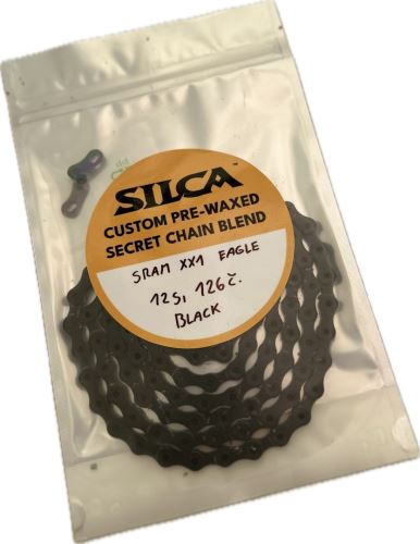 voskovaný řetěz Silca Sram XX1 Eagle black 12s