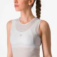 dámské spodní triko bez rukávu CASTELLI Pro Mesh W Sleeveless White (4)