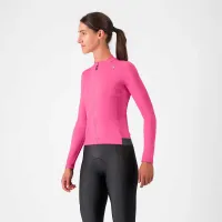 dámský dres s dlouhým rukávem Castelli Espresso Thermal W Jersey Violet Pink/Dark Gray (2)