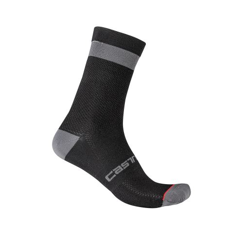 dámské zimní ponožky Castelli Alpha W 15 Sock Black/Dark Gray