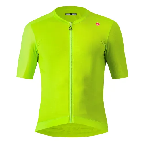 dres Castelli Espresso Jersey Electric Lime/Deep Green