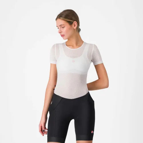 dámské spodní triko s krátkým rukávem CASTELLI Pro Mesh W Short Sleeve White