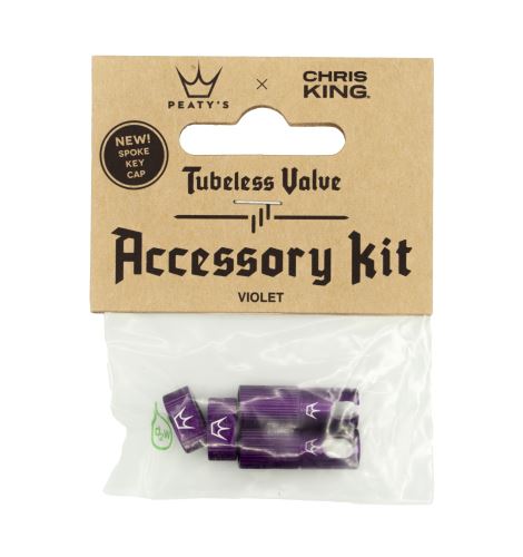 ventilek Peaty's x Chris King MK2 Tubeless Valves Accessory Kit - Violet