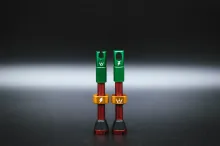 ventilek Peaty's x Chris King MK2 Tubeless Valves - 42mm - Rasta (2)