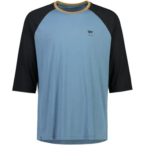 volný dres MONS ROYALE merino TARN MERINO SHIFT RAGLAN 3/4 blue slate / black