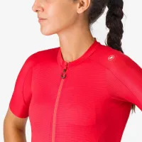 dámský dres Castelli Espresso  W Jersey Hibiscus/Dark Gray (2)