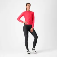 dámský dres s dlouhým rukávem Castelli Espresso Thermal W Jersey Hibiscus/Dark Gray (6)