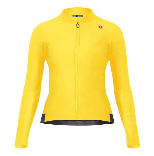 dámský dres s dlouhým rukávem Castelli Espresso Thermal W Jersey Mango Mojito/Dark Gray
