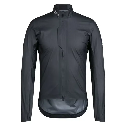 bunda RAPHA Men's Pro Team Gore-Tex Lightweight Rain Jacket Black Charcoal/White