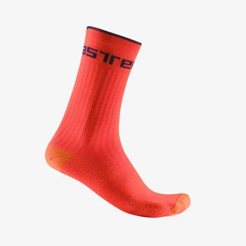 zimní ponožky Castelli Distanza 20 Sock Brilliant Orange