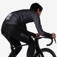 bunda RAPHA Men's Pro Team Gore-Tex Lightweight Rain Jacket Black Charcoal/White (4)