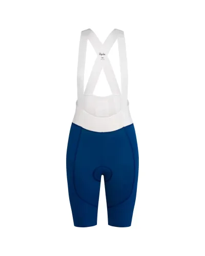 dámské kraťasy RAPHA Women's Pro Team Bib Shorts III - Regular Fossil Blue/White