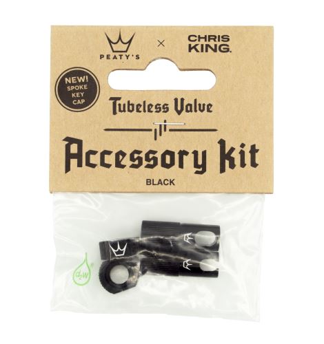 ventilek Peaty's x Chris King MK2 Tubeless Valves Accessory Kit - Black