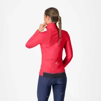 dámský dres s dlouhým rukávem Castelli Espresso Thermal W Jersey Hibiscus/Dark Gray (2)