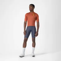 dres CASTELLI Drittone Logo Jersey Paprika/Mango Mojito (5)