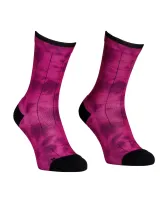 dámské ponožky Ortovox merino MTB Mid Socks Women's Pink Splash