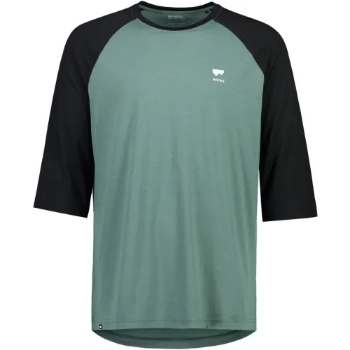 volný dres MONS ROYALE merino TARN MERINO SHIFT RAGLAN 3/4 burnt sage / black