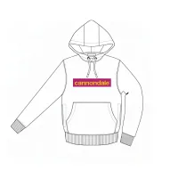 mikina Cannondale lifestyle hoodie wht/orc/pyl