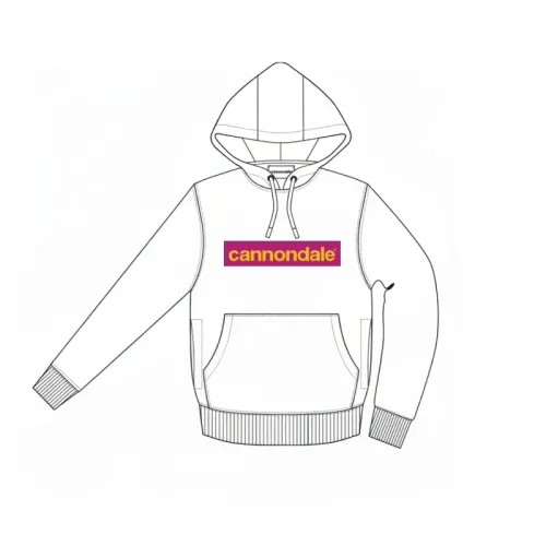 mikina Cannondale lifestyle hoodie wht/orc/pyl