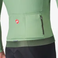 dres s dlouhým rukávem Castelli Espresso Thermal Jersey Green Pepper/Deep Green (4)