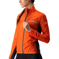 dámská bunda Castelli Squadra Stretch  W Jacket Fiery Red/Dark Gray (3)