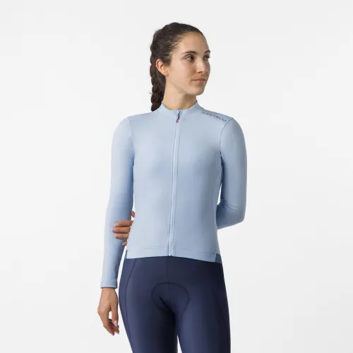 dámský dres s dlouhým rukávem CASTELLI Espresso Thermal 2 W Jersey Steel Fade